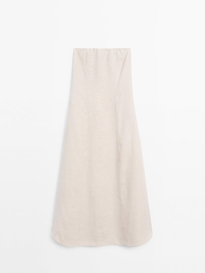 Long strapless dress
