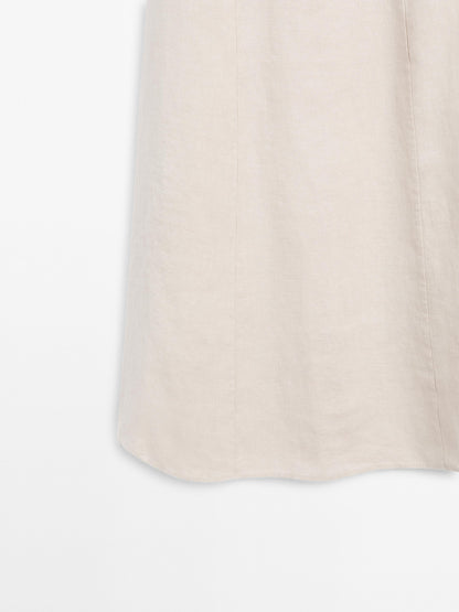 Long strapless dress