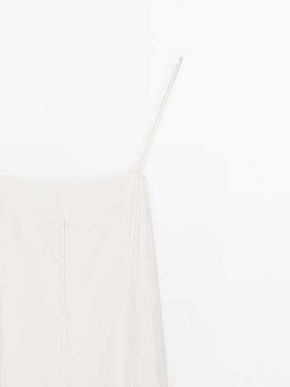 Flowing strappy midi dress