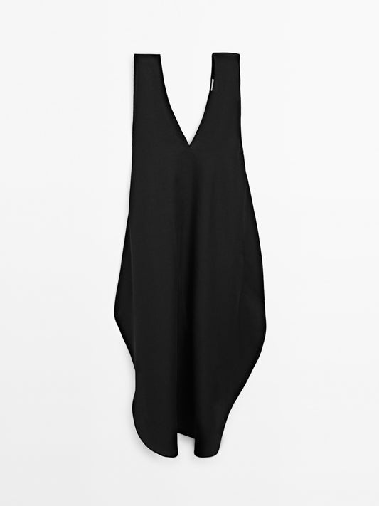 Long dress with round hem