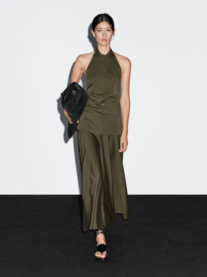Halter neck long dress