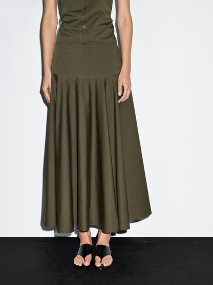 Halter neck long dress