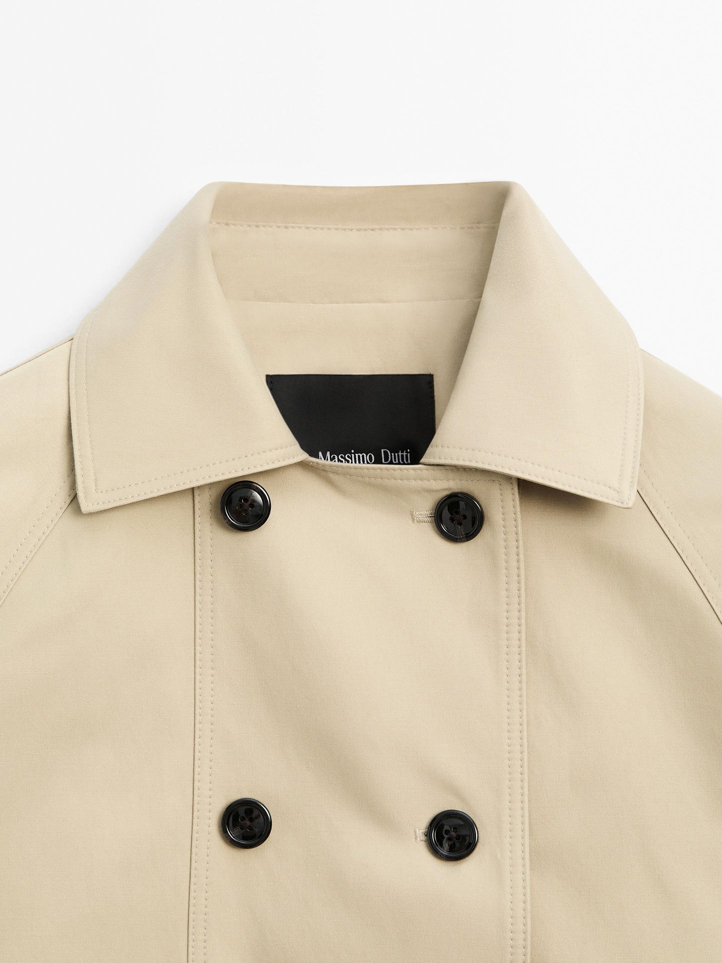 Cotton blend trench coat