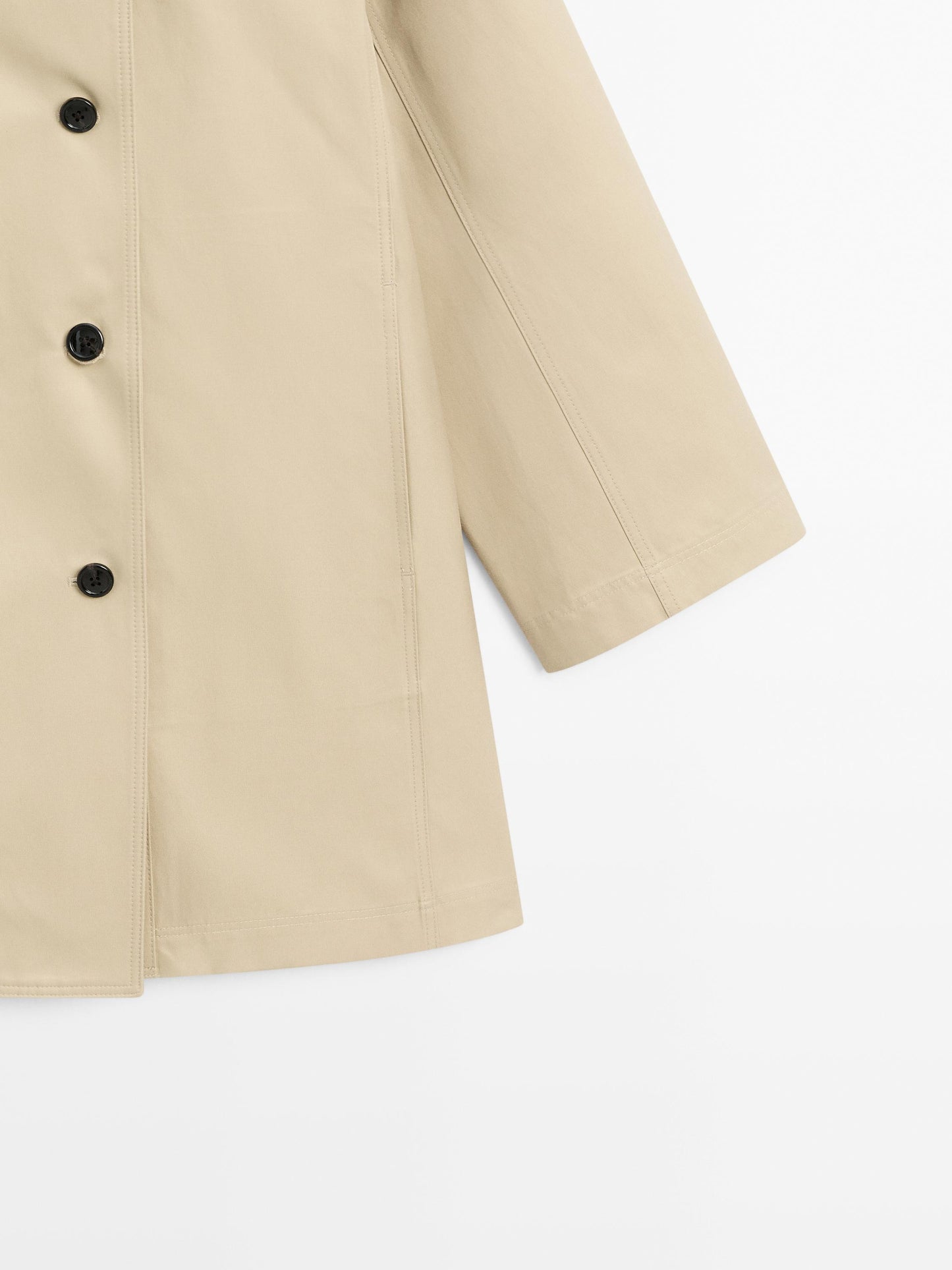 Cotton blend trench coat