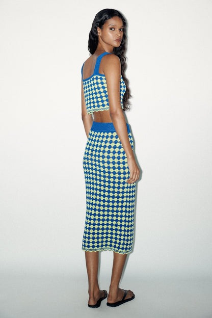 Structured Knit Skirt