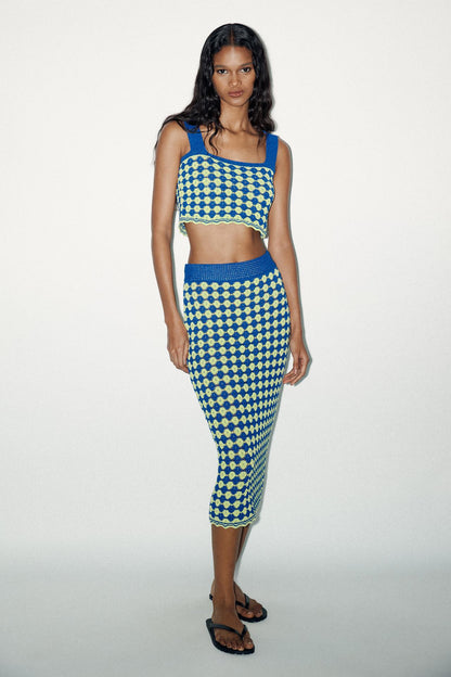 Textured Knit Crop Top