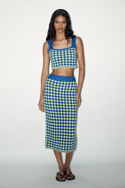 Structured Knit Skirt