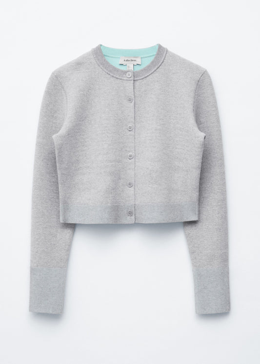 Cropped Reversible Cardigan