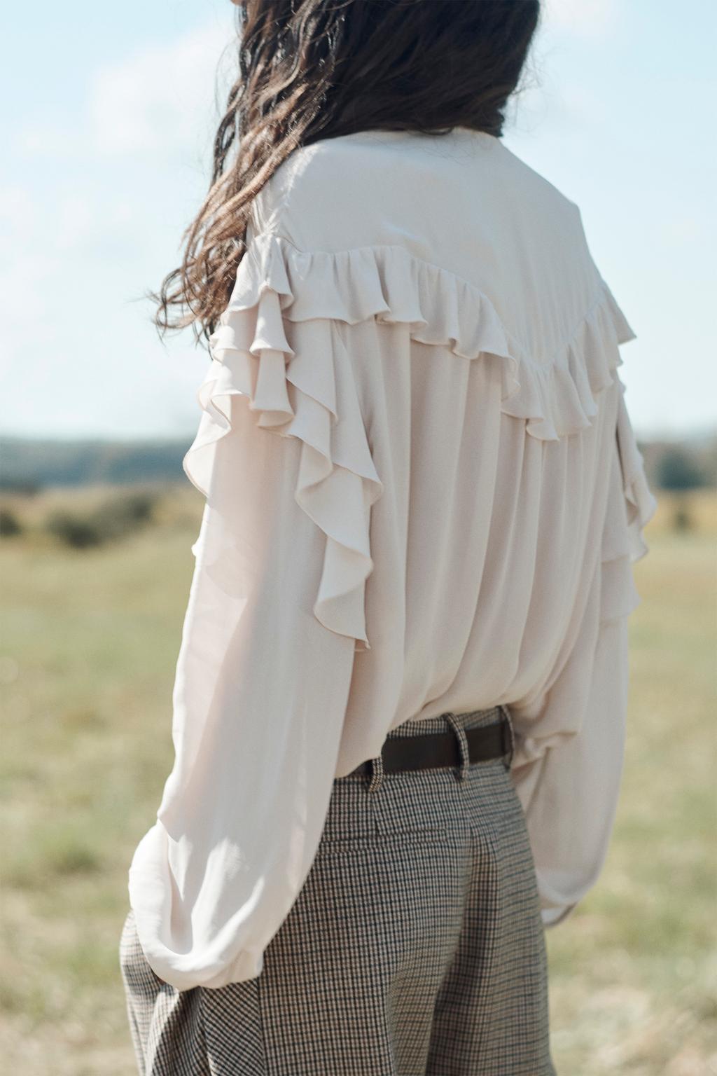 Ruffled Blouse With Bow Limited Edition
