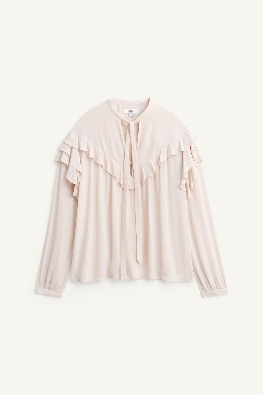 Ruffled Blouse With Bow Limited Edition