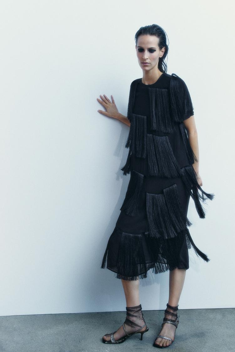 ZW Collection fringed midi dress