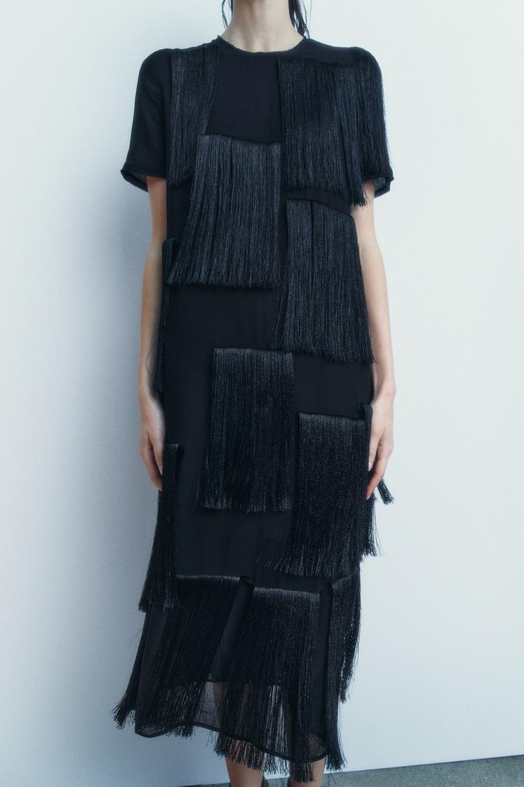 ZW Collection fringed midi dress