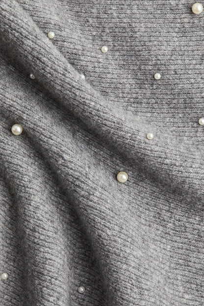 Bead-embellished bandeau top