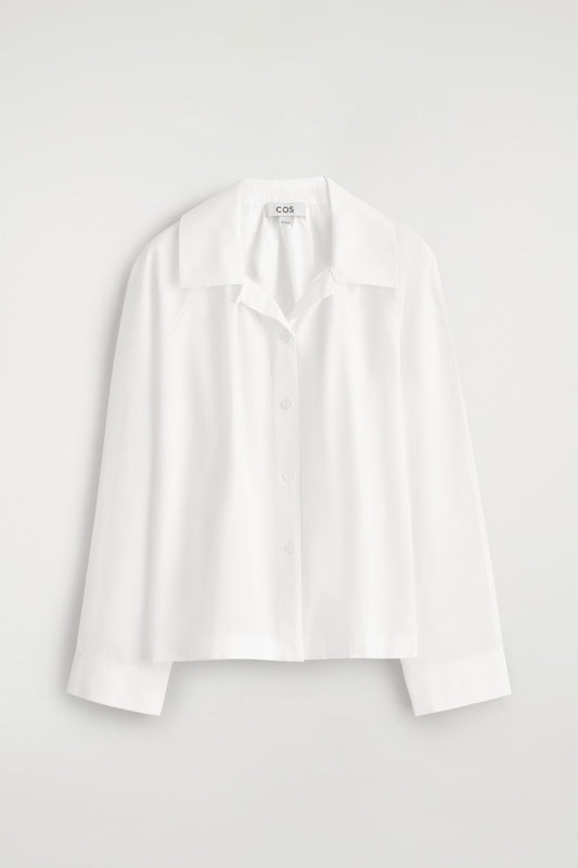 Gathered Pima Cotton Shirt
