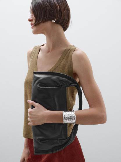 Nappa leather handbag