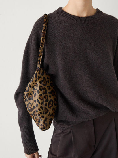 Animal print leather shoulder bag · Green Tones · Accessories | Massimo Dutti