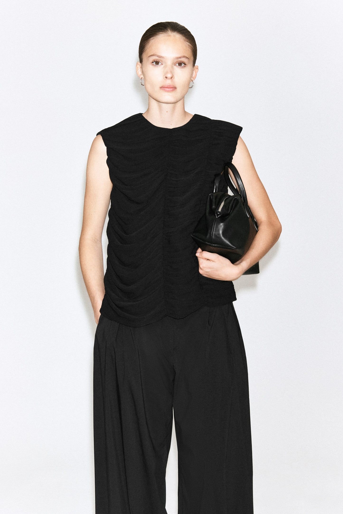Gathered panelled top