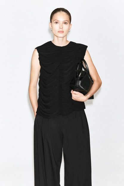 Gathered panelled top
