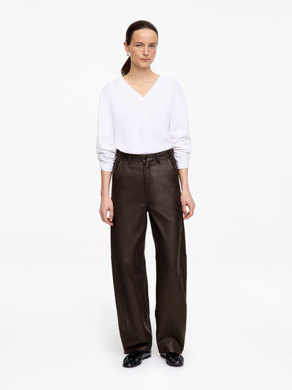 Barrel Leather Trousers