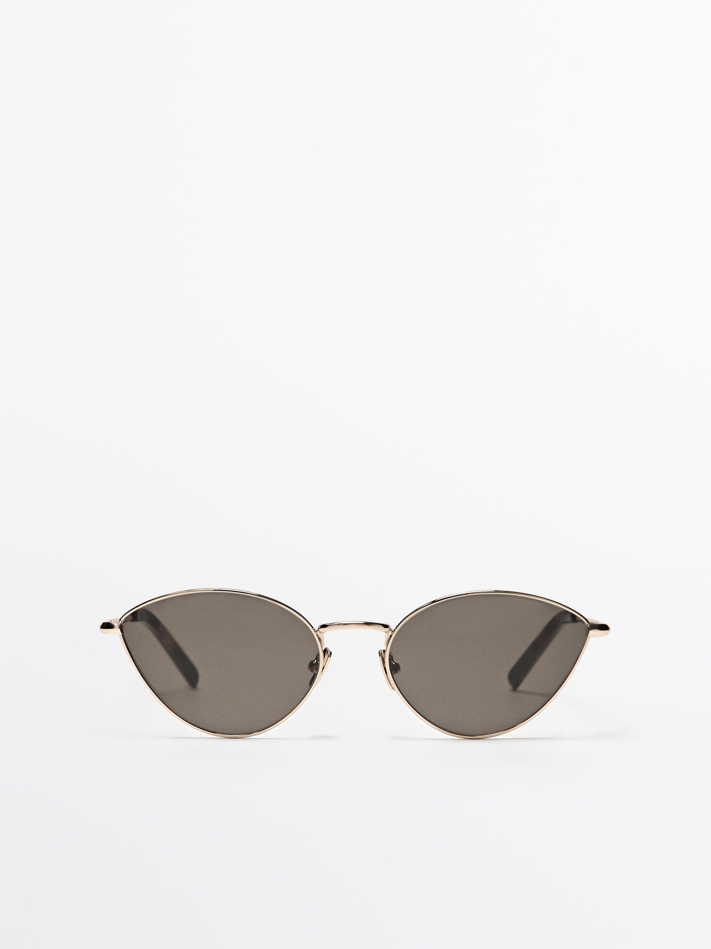 Metallic cateye sunglasses