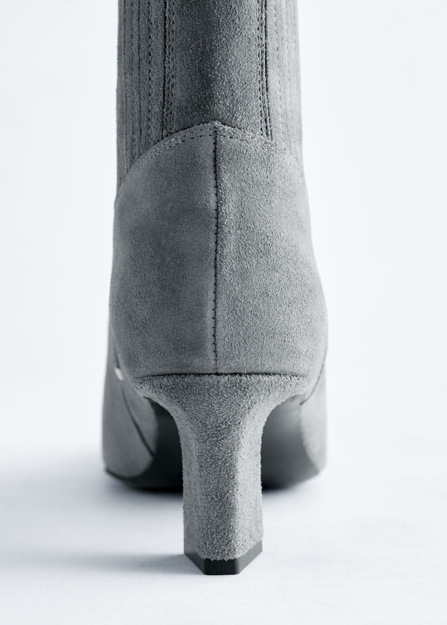 Kitten Heel Suede Ankle Boots