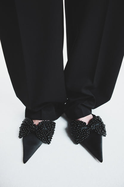 Embellished mules