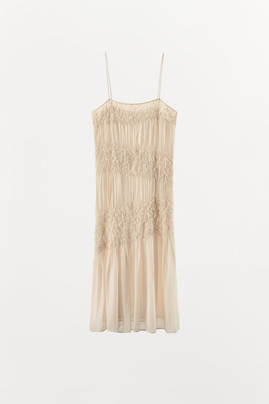 Pleated strappy dress