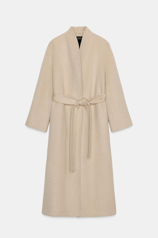 Zw Collection Limited Edition Minimal Wool Blend Coat
