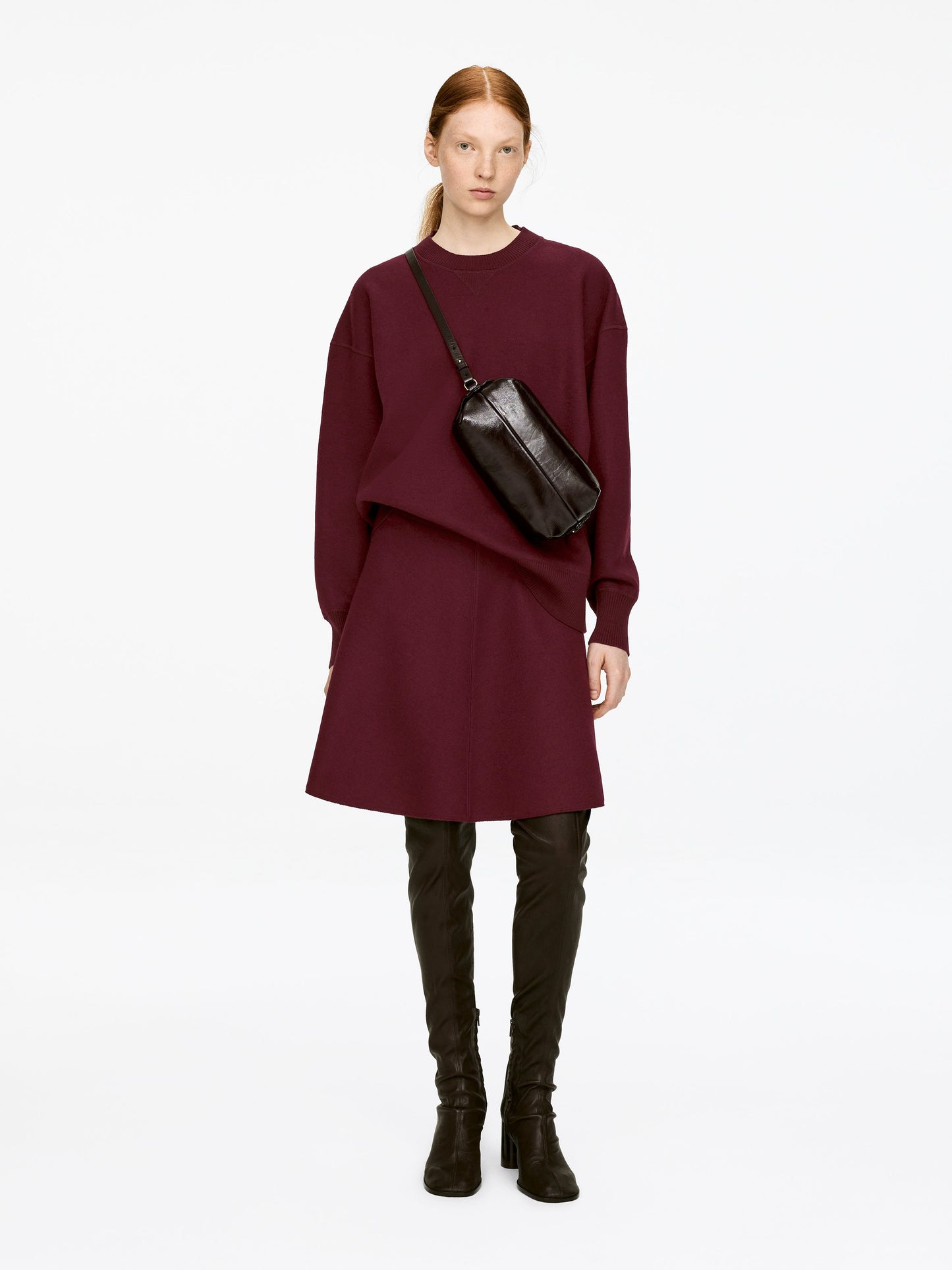 Doublé Wool-Blend Skirt