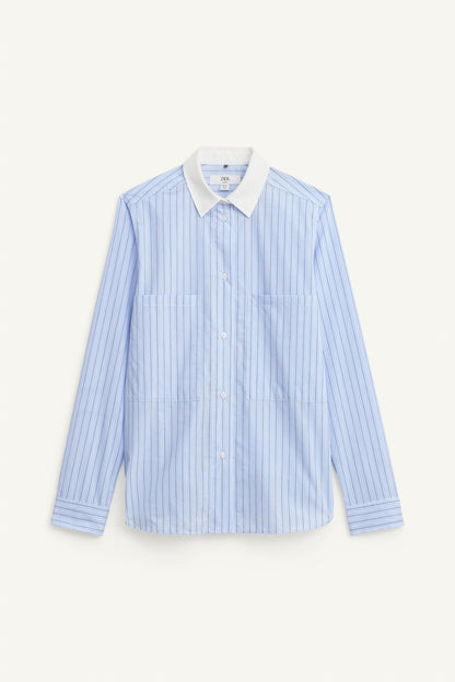 Limited Edition Striped Shirt With Contrast Collar