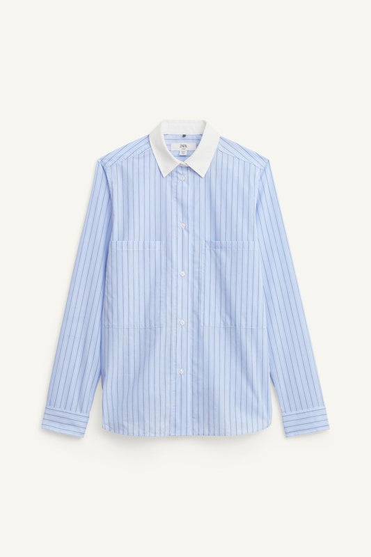 Limited Edition Striped Shirt With Contrast Collar