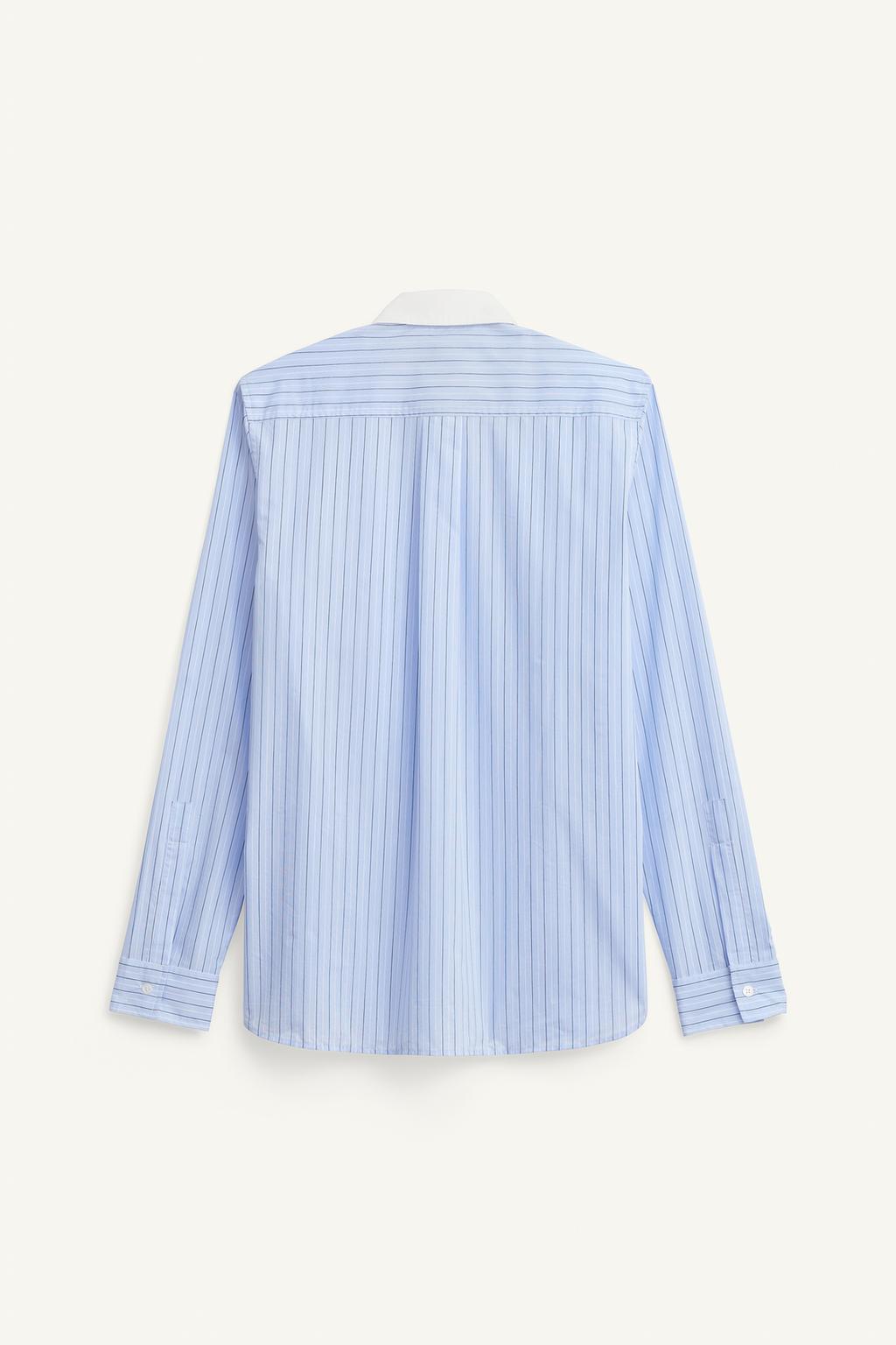 Limited Edition Striped Shirt With Contrast Collar
