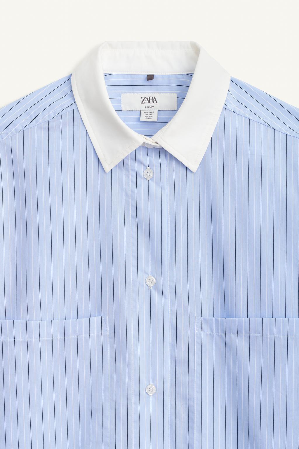 Limited Edition Striped Shirt With Contrast Collar
