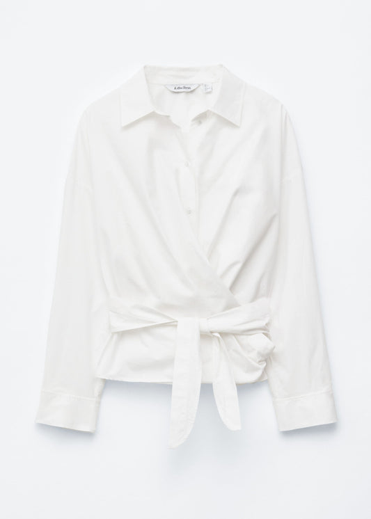 Tie-Waist Cotton Shirt