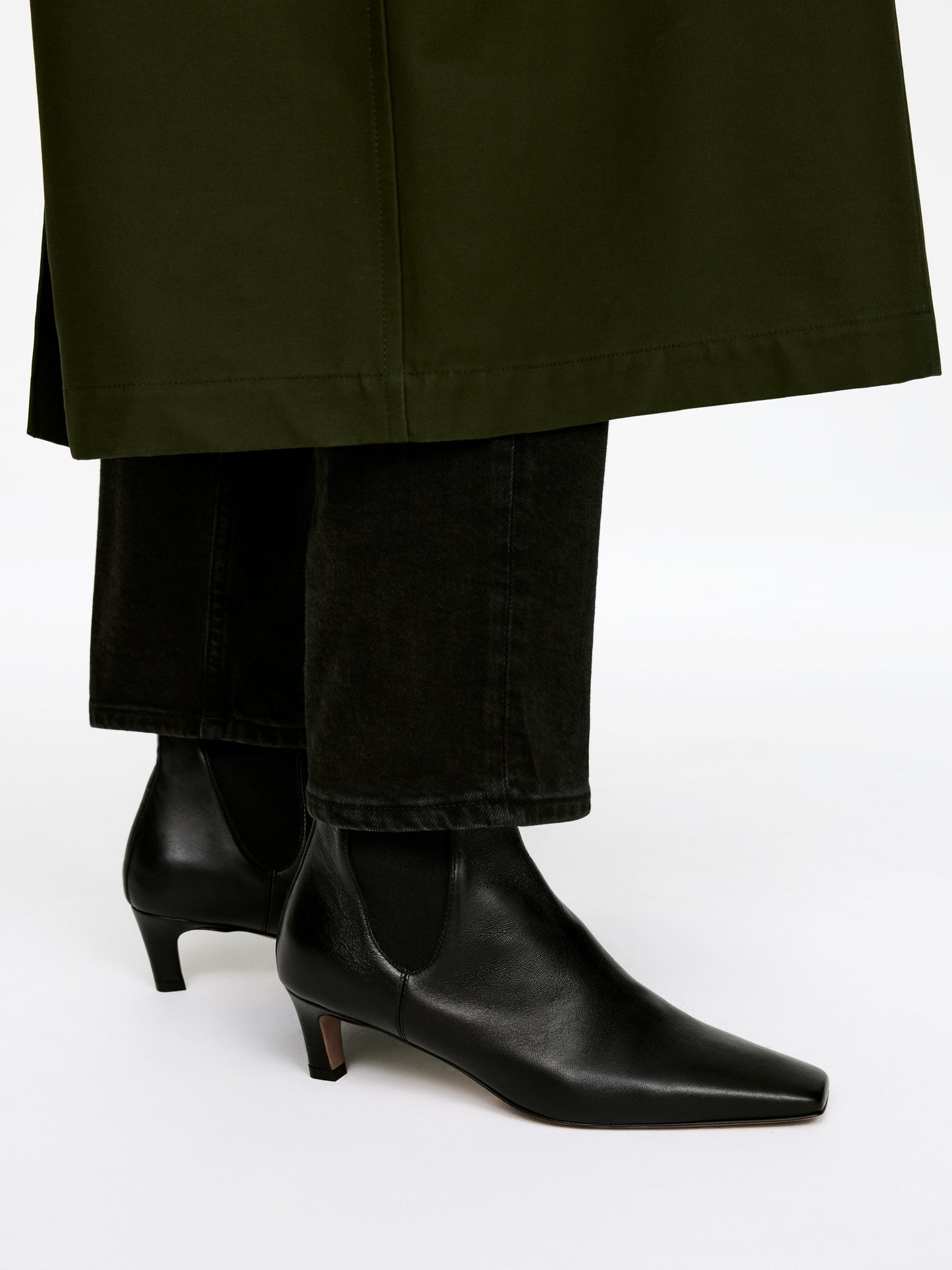 Square-Toe Ankle Boots