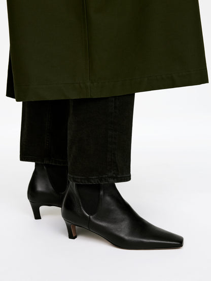 Square-Toe Ankle Boots