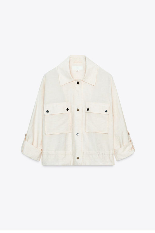 Short Sleeve Safari Shirt with Turn-Ups