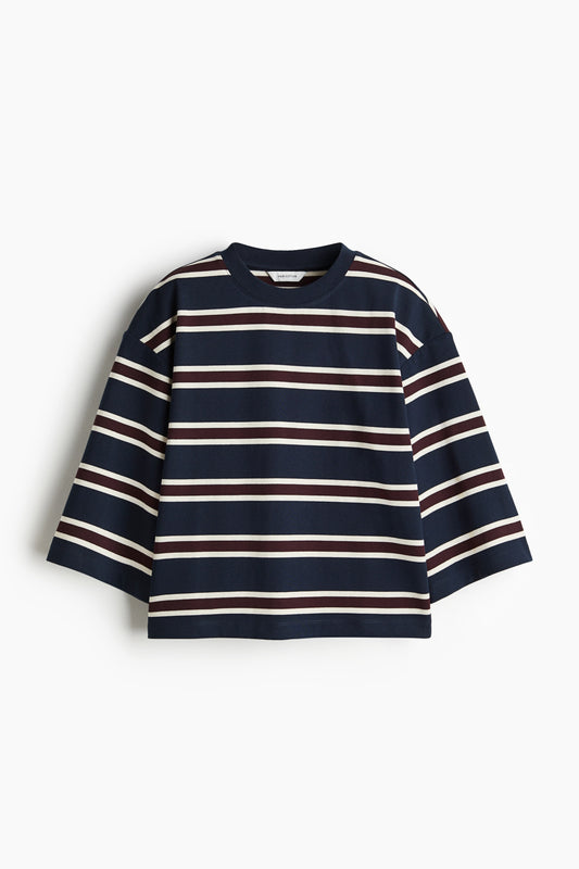 Loose-fit cotton top