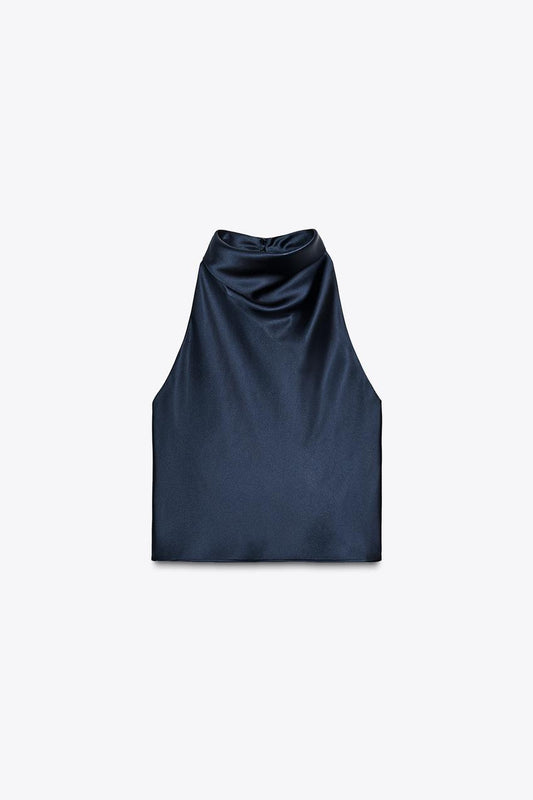 Satin Halter Top