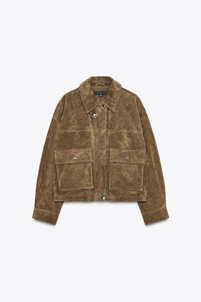 100% Leather Bomber Jacket