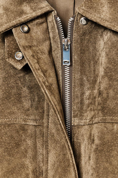 100% Leather Bomber Jacket