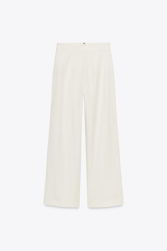 ZW Collection Trousers With Back Zip