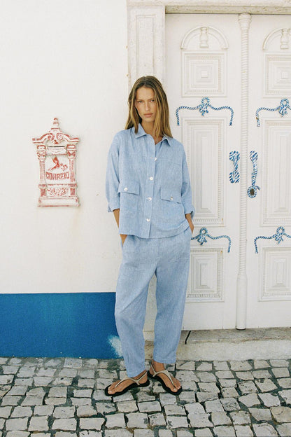 Linen Blend Overshirt