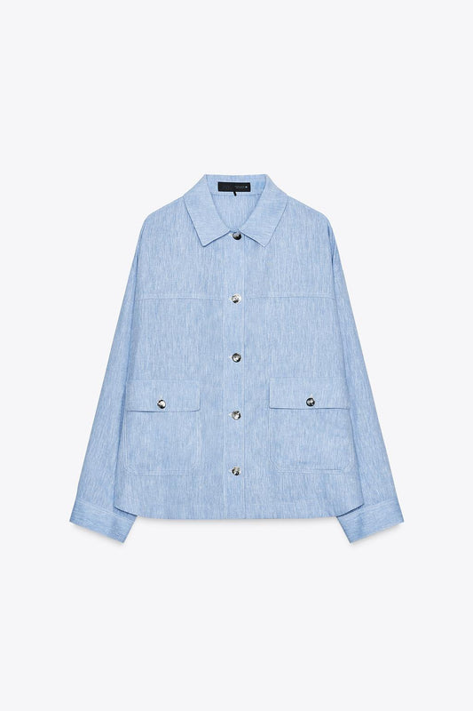 Linen Blend Overshirt