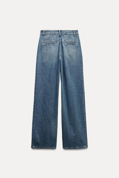 TRF Darted High-Waist Jeans