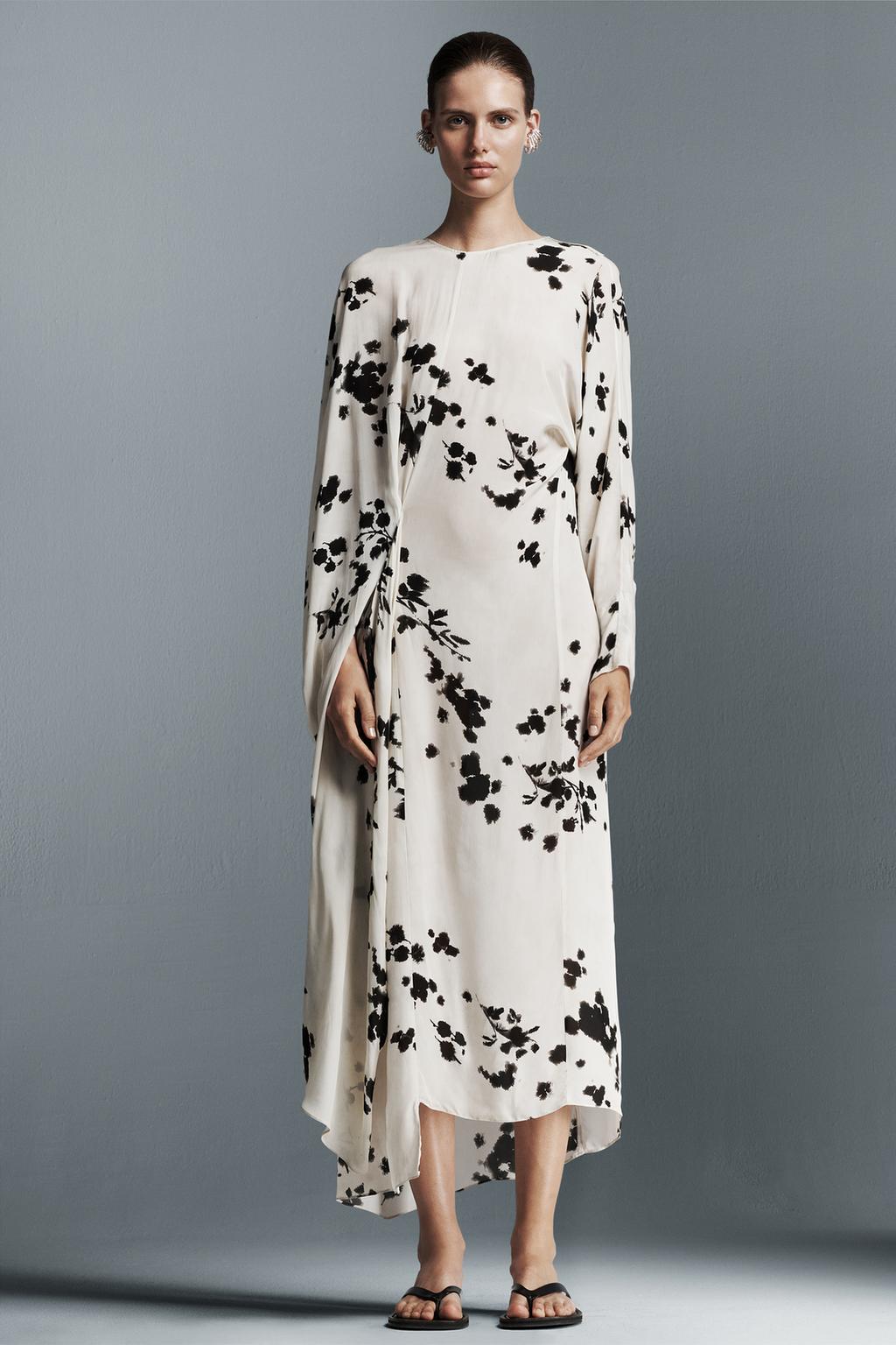 ZW Collection Printed Midi Dress