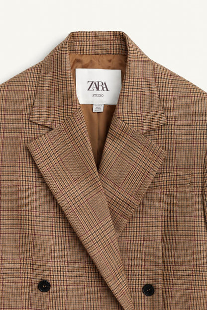 Limited Edition 100% Wool Check Blazer