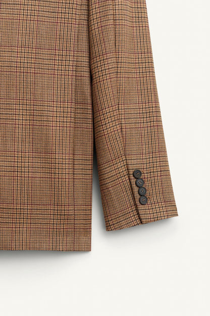 Limited Edition 100% Wool Check Blazer