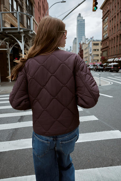 Quilted Jacket With Patch Pockets