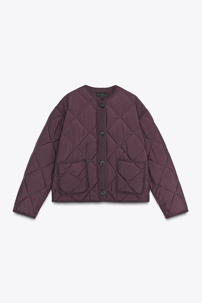 Quilted Jacket With Patch Pockets